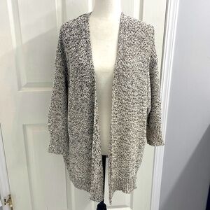 LANE BRYANT | Neutral Tan/Cream Open Front Knit Kimono Cardigan Women’s Sz 22/24